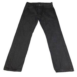 Levi's 505  Mens 38x34 Black Jeans Denim Regular Straight